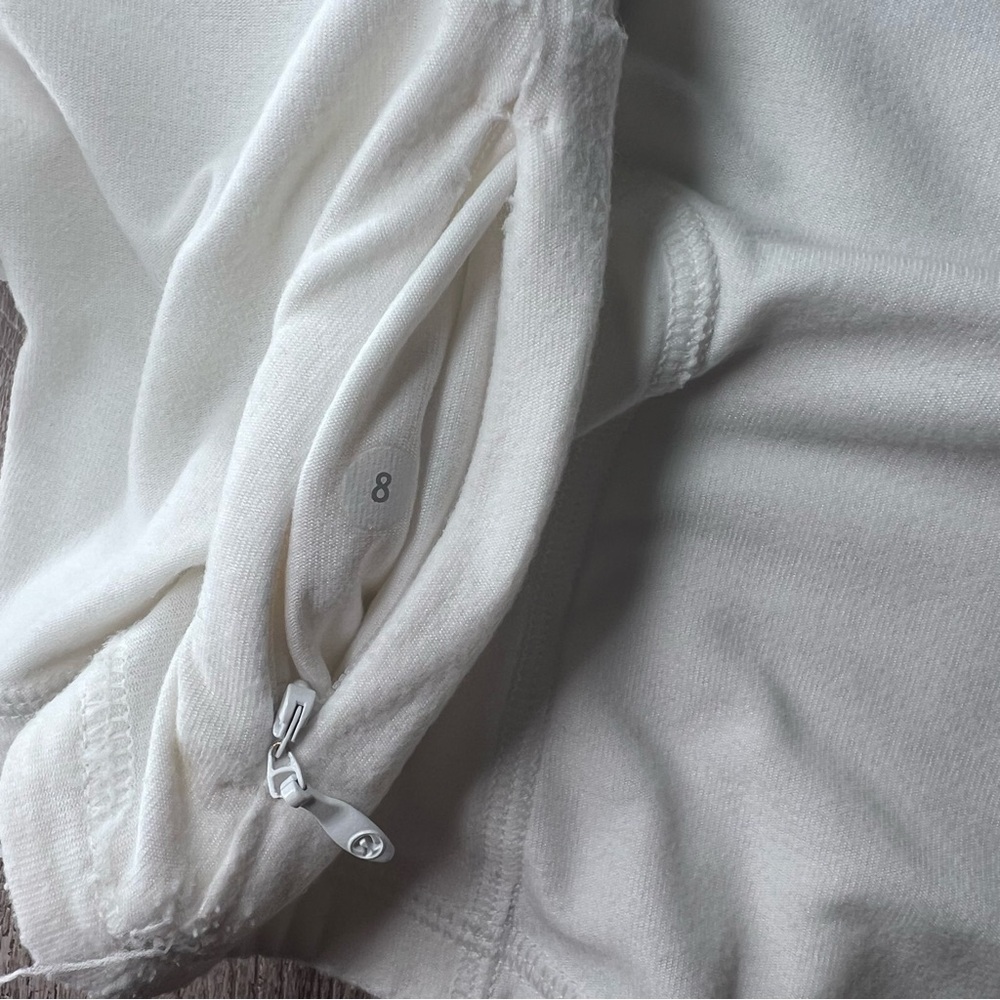 Lululemon Pace Pusher Long Sleeve Rulu Top White Women’s 8 - Picture 11 of 11